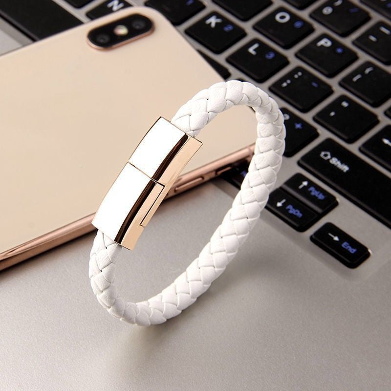 New charging cable bracelet Stay powered and stylish with this sleek charging cable bracelet. Discreutility, durable, and perfect for on-the-go charging, it’s the ultimate blend of fashion and stylish.