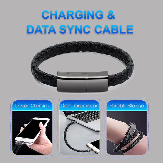 New charging cable bracelet Stay powered and stylish with this sleek charging cable bracelet. Discreutility, durable, and perfect for on-the-go charging, it’s the ultimate blend of fashion and stylish.